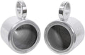 Rockville MAC65S 6.5 in Polished Silver Wakeboard Tower Enclosures
