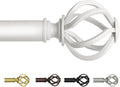 Long Curtain Rods for Windows 66 to 120 Inch, Heavy Duty Design