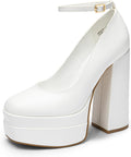 DREAM PAIRS Women's Platform High Heels Square Toe Mary Jane - Y2K