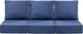 Luxury 24x24x6 Patio Sofa Cushions Set of 3 - Deep Seat Comfort
