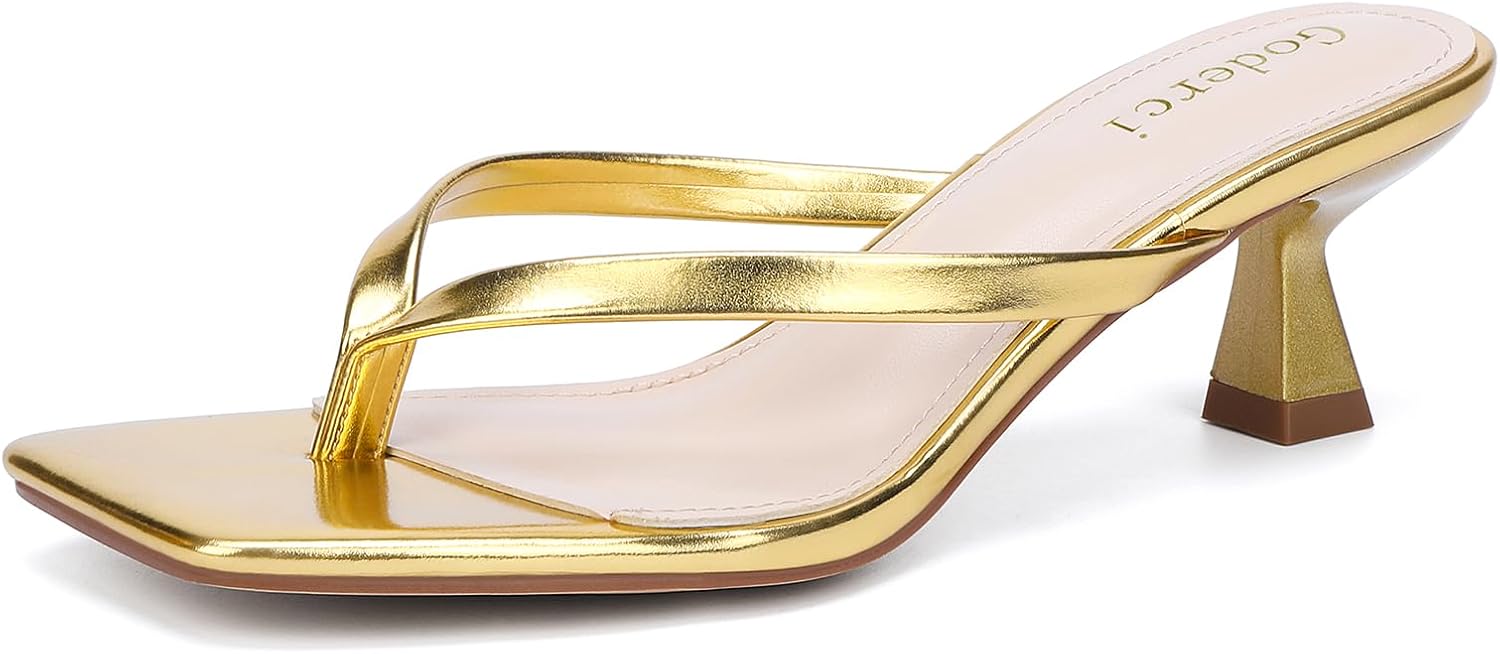 Kitten Flip Flop Thong Low Heels for Women - Chic Comfort