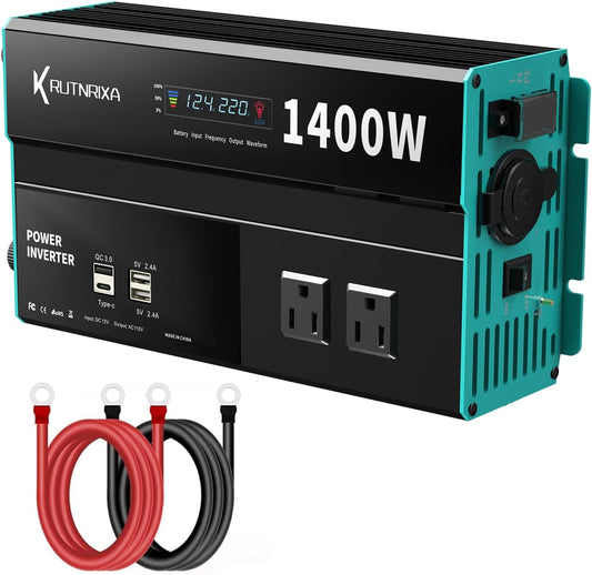 Power Inverters 12V DC to 110V AC Converter for Vehicles