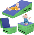 Gymnastics Incline Mat for Kids 34in x 24in x 14in - Folding Wedge