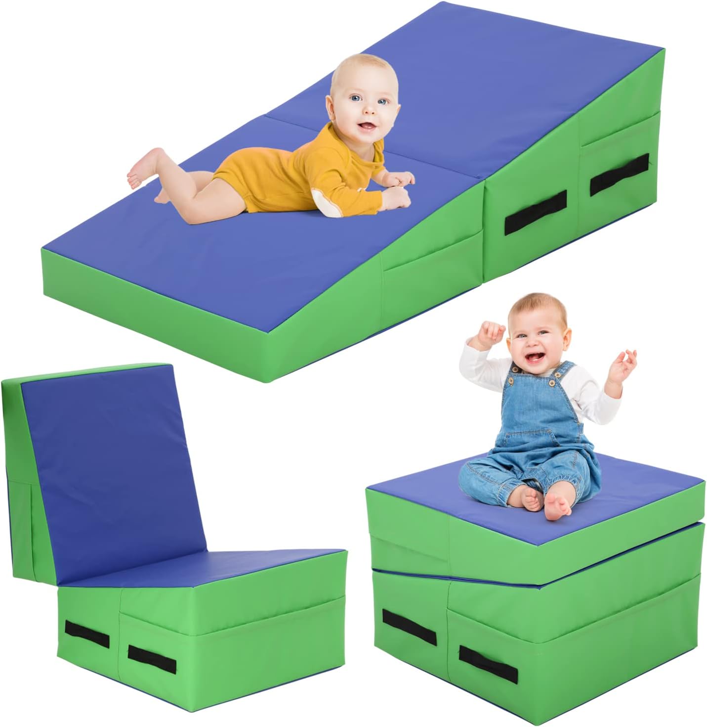 BLKMTY Kids Incline Gym Mat - Non-Slip & Portable