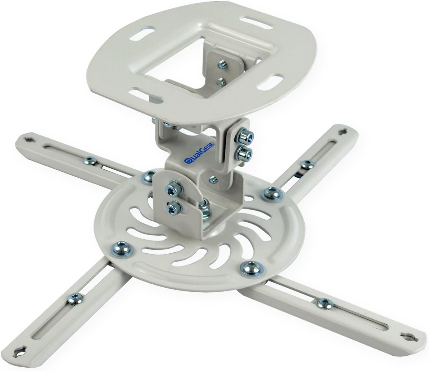 Easy Installation: QualGear White Projector Mount