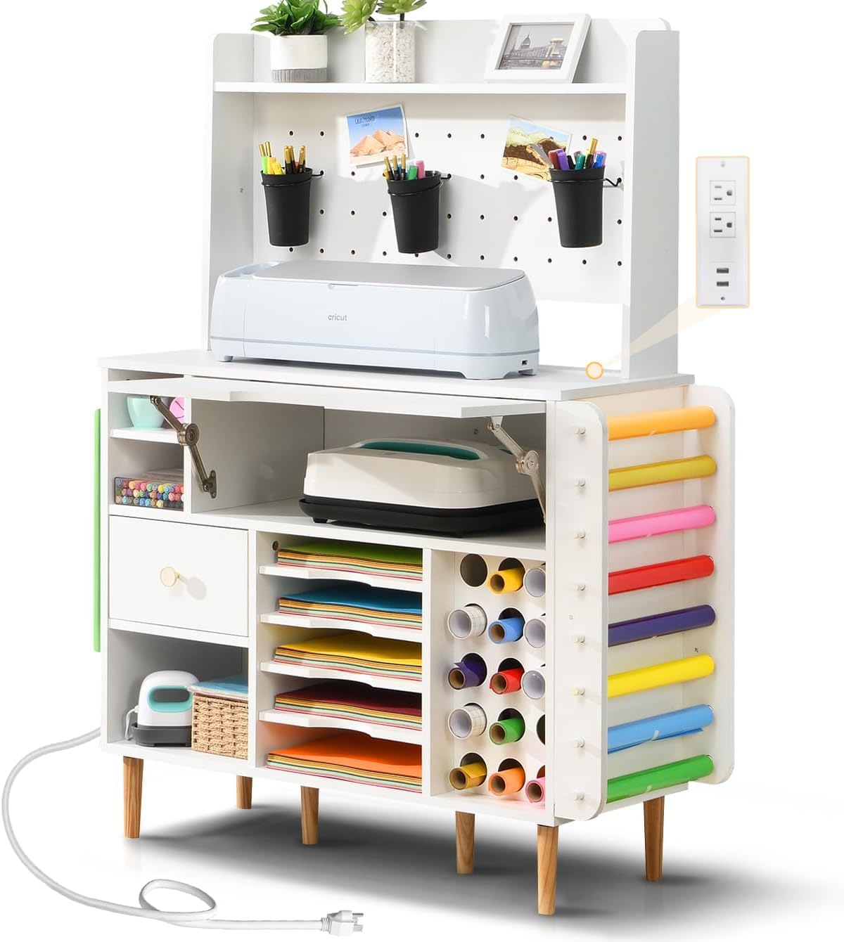 Craft Organization and Storage Cabinet for Cricut Machines