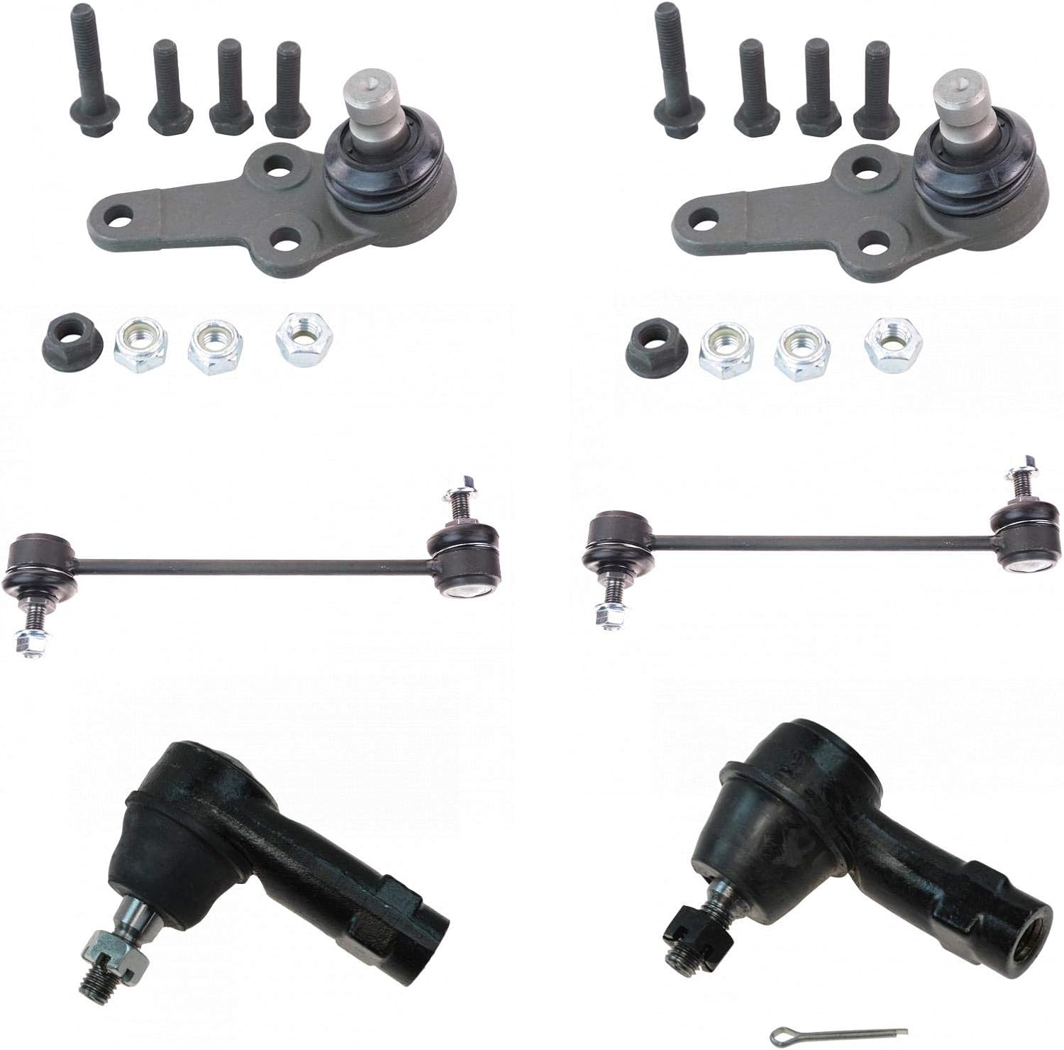 TRQ Front Steering & Suspension Kit for 2004-2006 Ford Focus