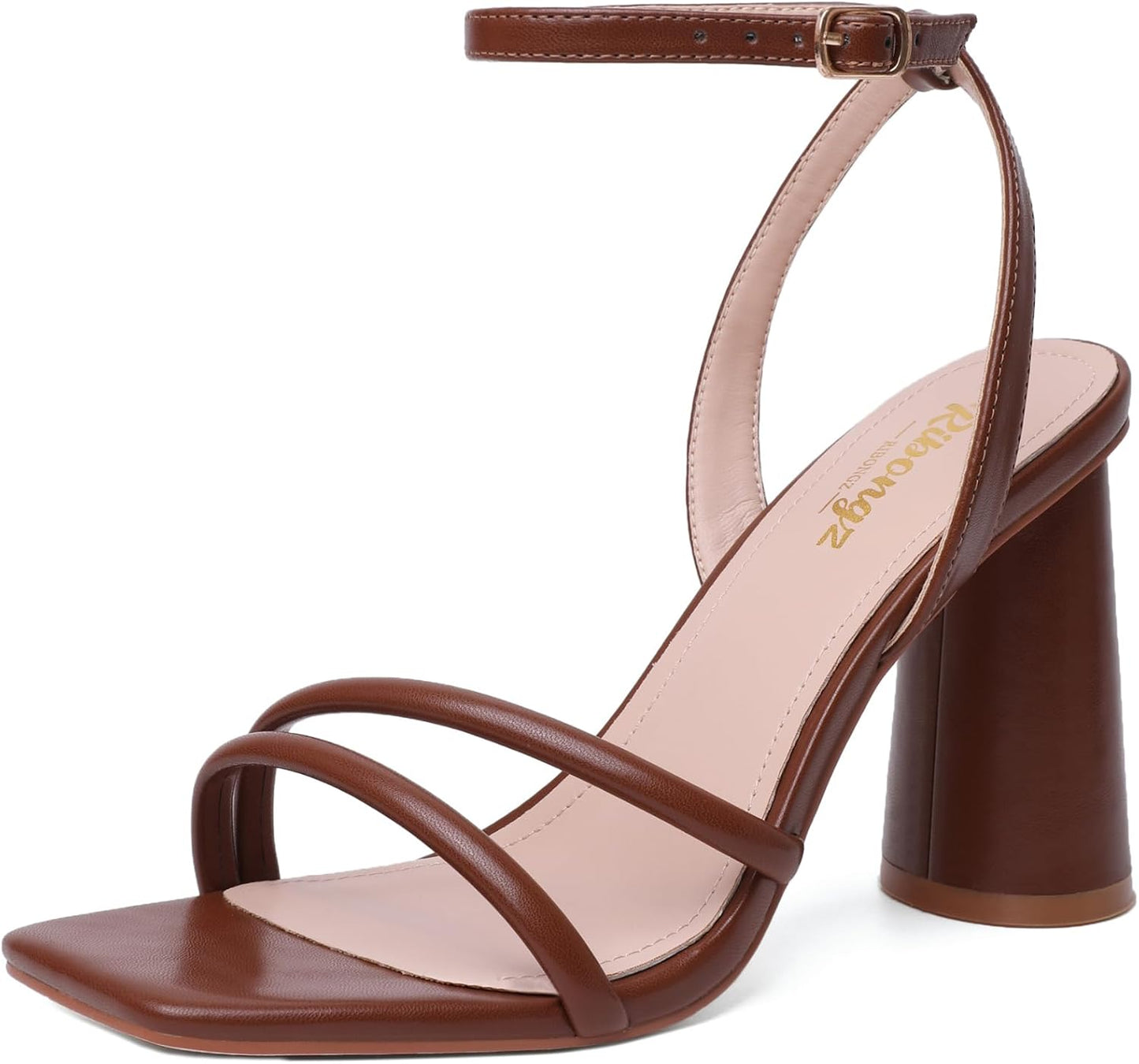 RIBONGZ Block Heels Prom Heeled Sandals for Women Stylish Design