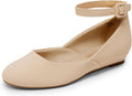 Women's Ballet Flats with Ankle Strap - Comfortable Dress Wedges