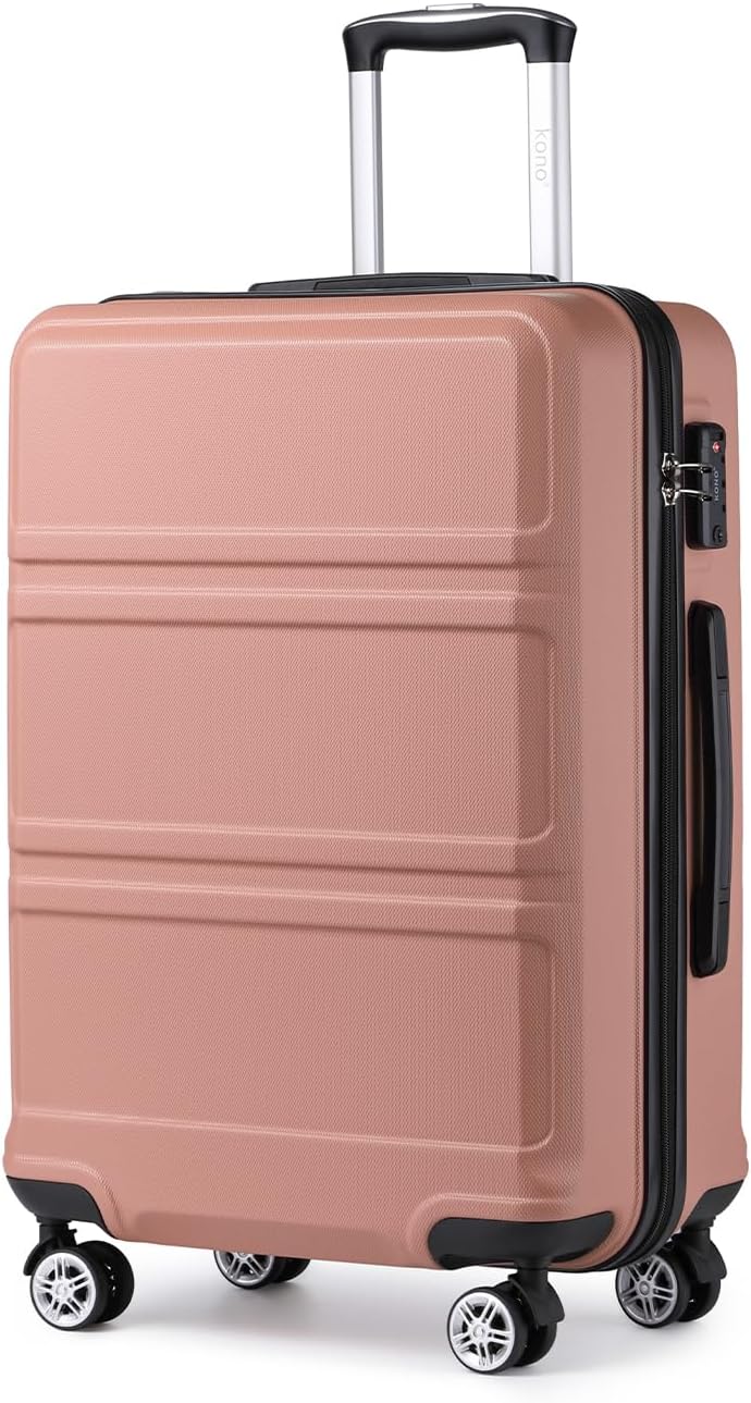 Kono 24 Inch Lightweight Spinner Luggage with TSA Lock