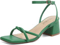 Women's Strappy Chunky Heels Sandals - Comfortable Dressy Block Heel