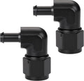 10AN Female to 3/8 Barb 90 Degree Hose Fitting Adapter Swivel