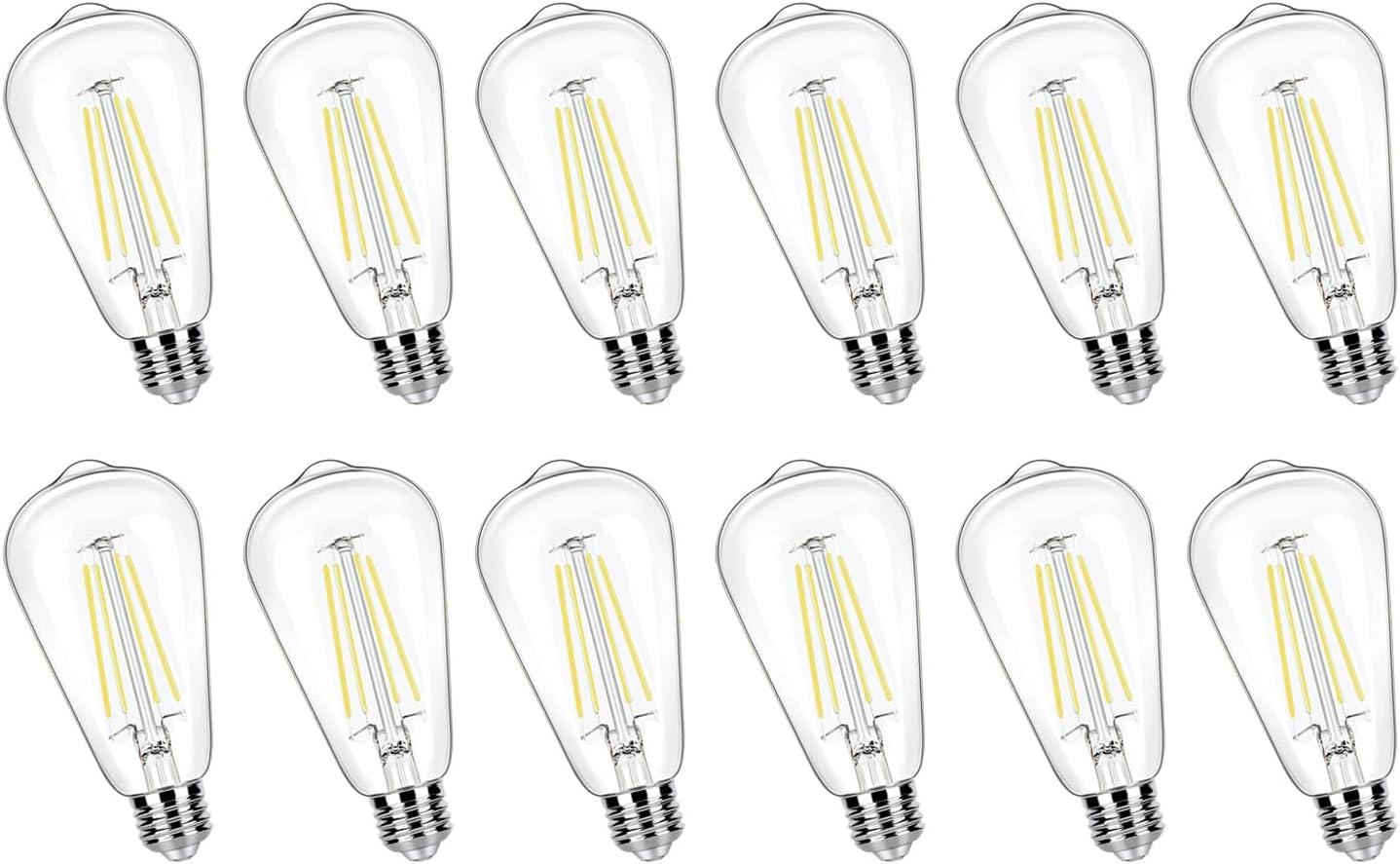 12 Pack LED Bulbs 100W Equivalent for Bright Home Lighting