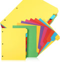 3 Ring Binder Dividers 8 Tab 30 Sets - Bulk 240 Heavyweight Pages