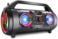 Portable Bluetooth Speaker with Subwoofer and RGB Lights - 30W Party