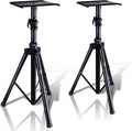 Pyle Adjustable Speaker Stand Pair - Stable Tripod Stands for Studio