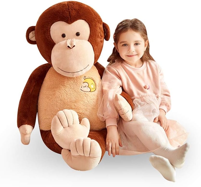 IKASA Giant Large Monkey Plush Toy for Children - 30 inches