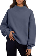 Trendy Queen Oversized Sweatshirt Turtleneck Pullover - Cozy Fit Shoes