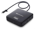 USB C DisplayLink Dock Dual 4K 60Hz 7-in-1 - Portable Dual Monitor Hub