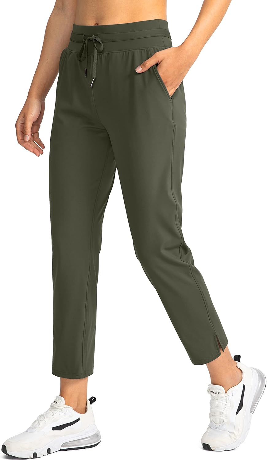 Soothfeel Women's 7/8 Stretch High Waisted Pants for Travel