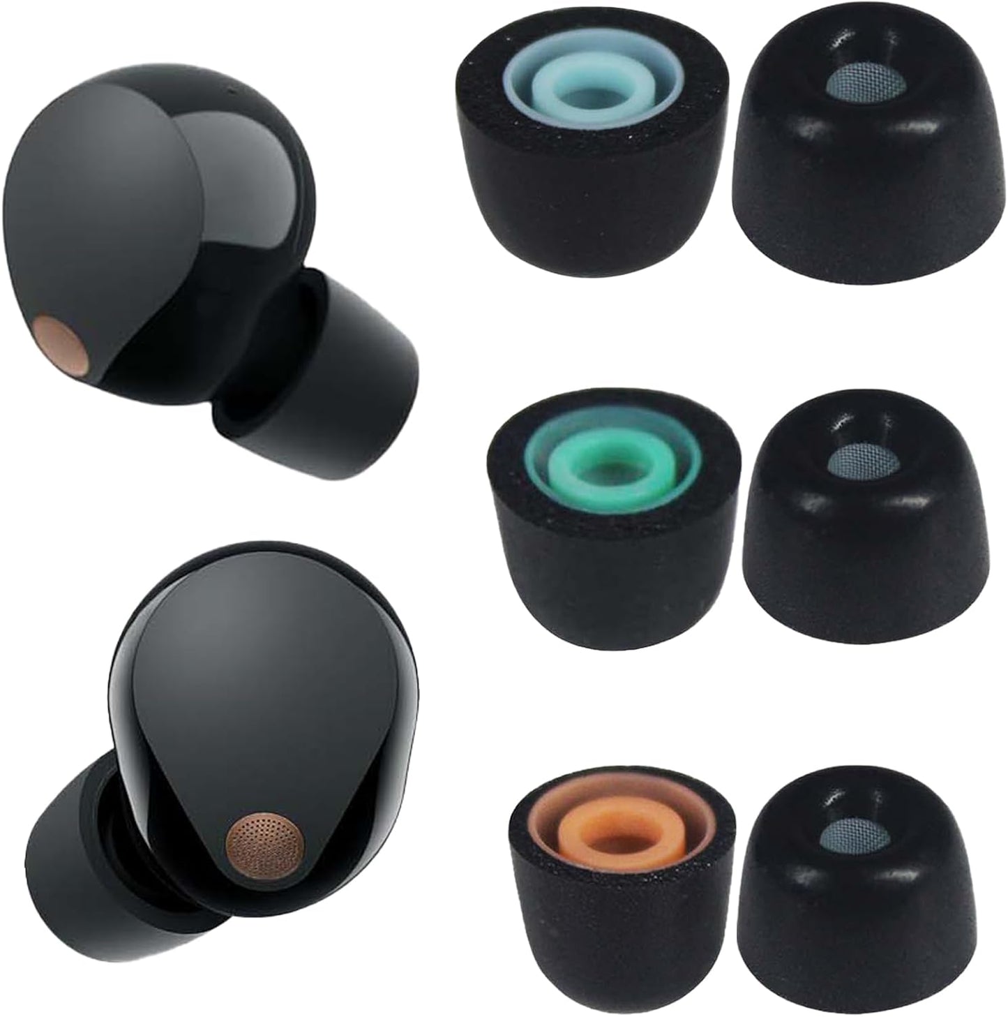Adhiper Foam Ear Tips - High Sound Insulation
