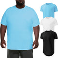 Big & Tall Men 3XL-8XL Stretch Short-Sleeve Tee 3-Pack - Comfortable