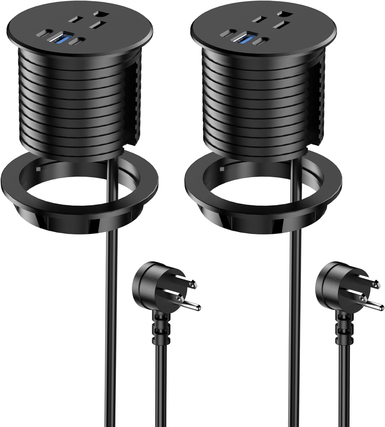 2.5 inch Power Grommet with USB-C Charging for Desktops