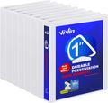 3 Ring Binder 1 Inch D-Ring Binder with Pockets - Sturdy Organizer