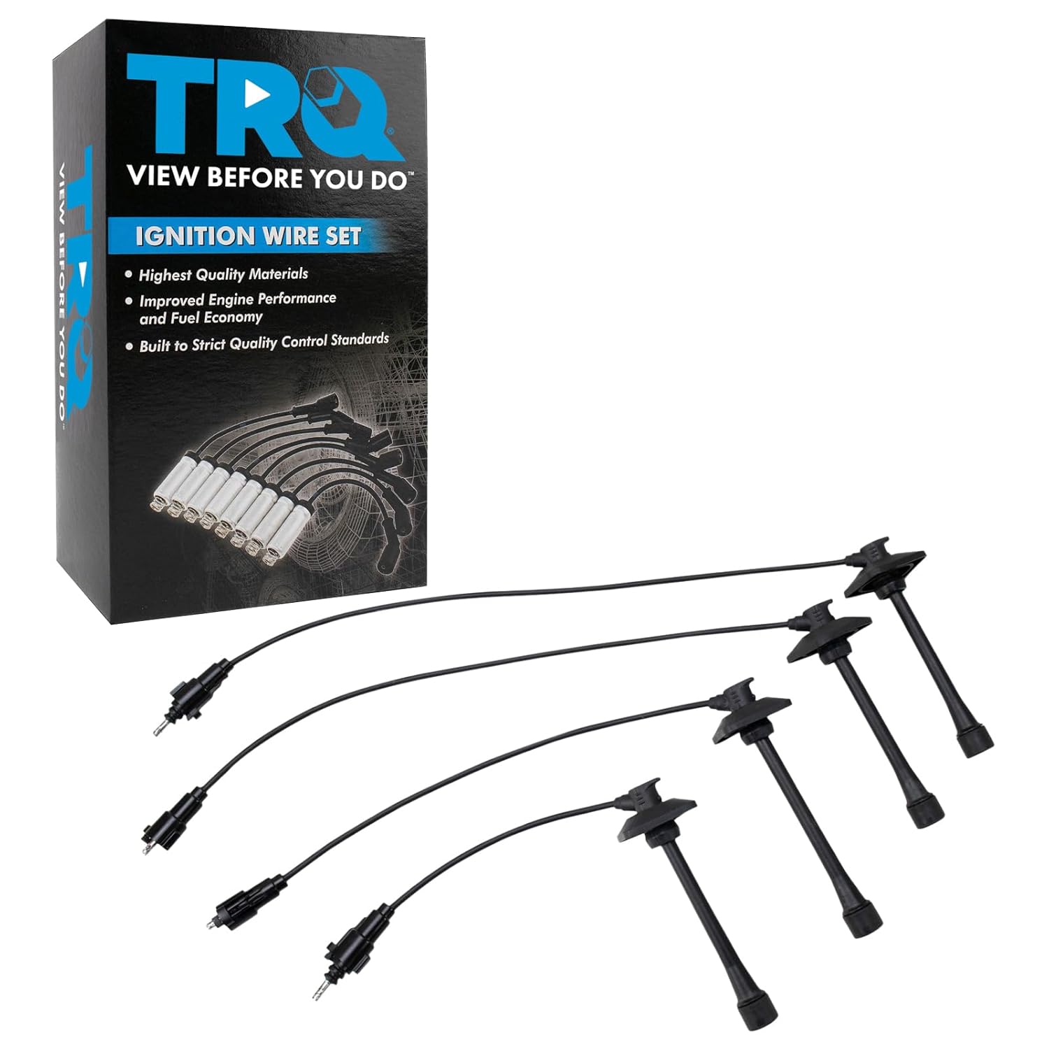 TRQ Ignition Spark Plug Wire Kit Set for 98-00 Toyota Rav4