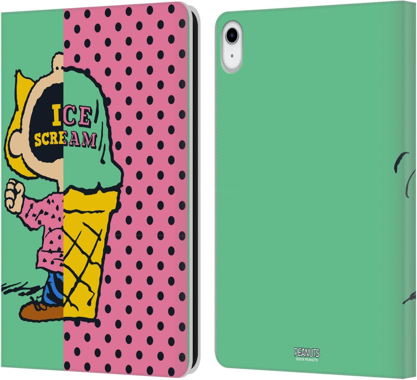 Peanuts Sally Ice Cream Leather Wallet Case for iPad 10.9 2022/2025