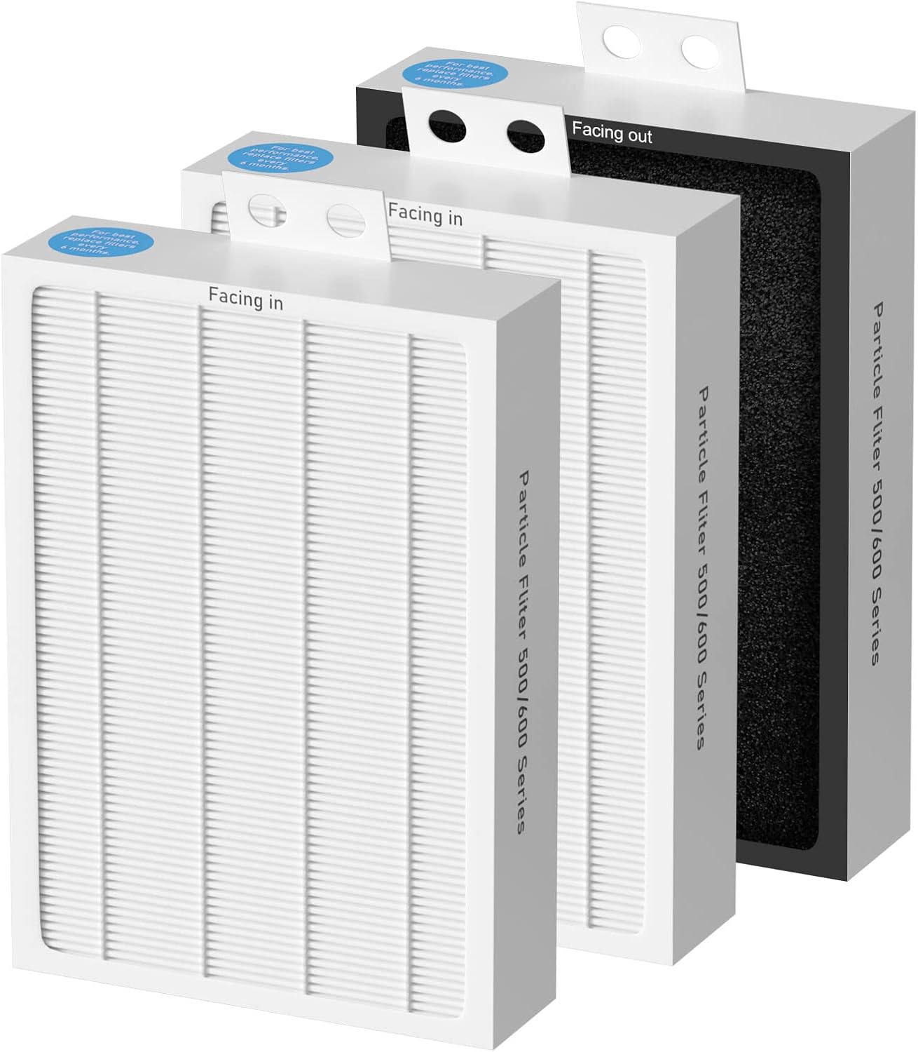 3-Pack Classic 500/600 Series HEPA Filter Replacement for Purifiers