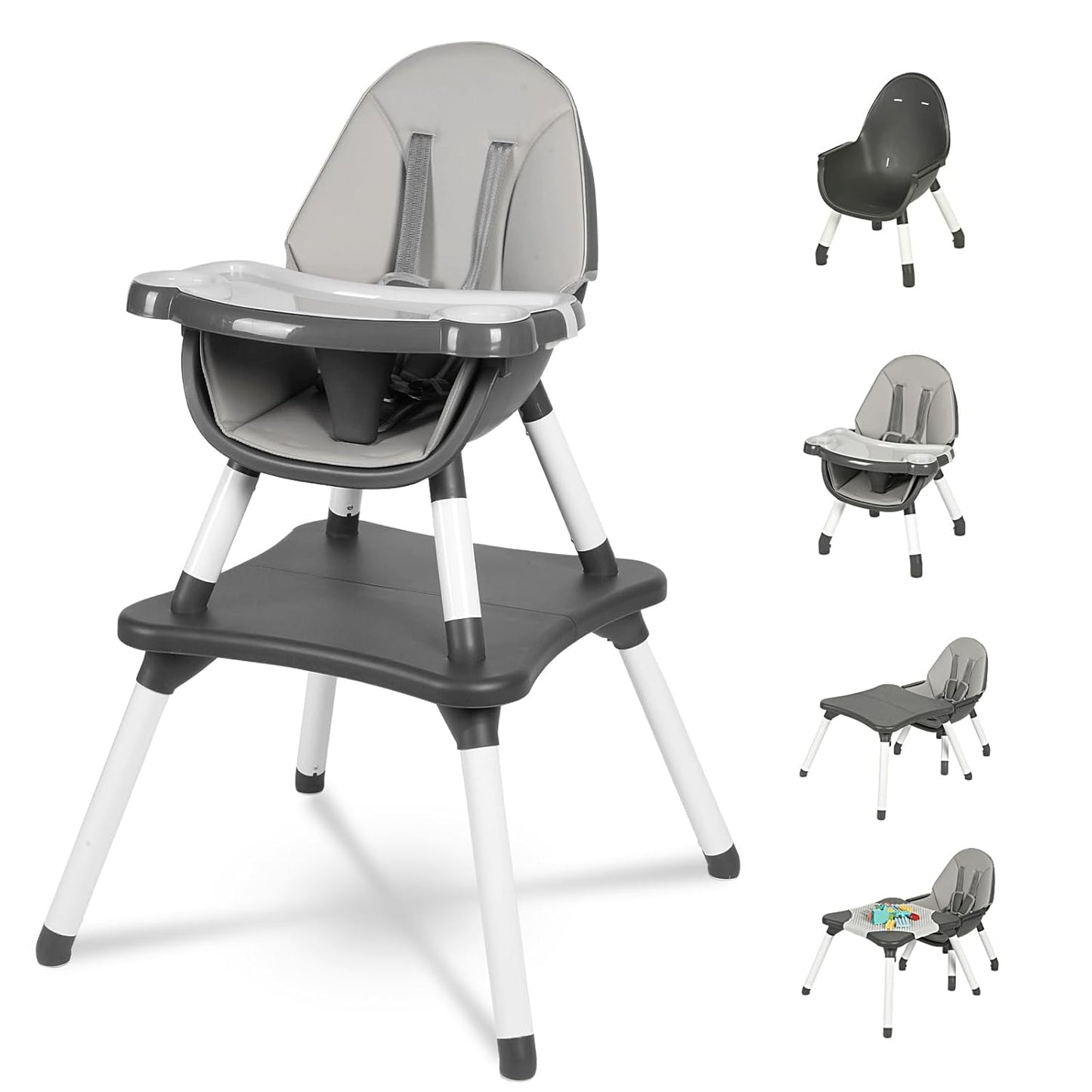 Gofirst 6 in 1 Baby High Chair for Safe and Comfortable Feeding