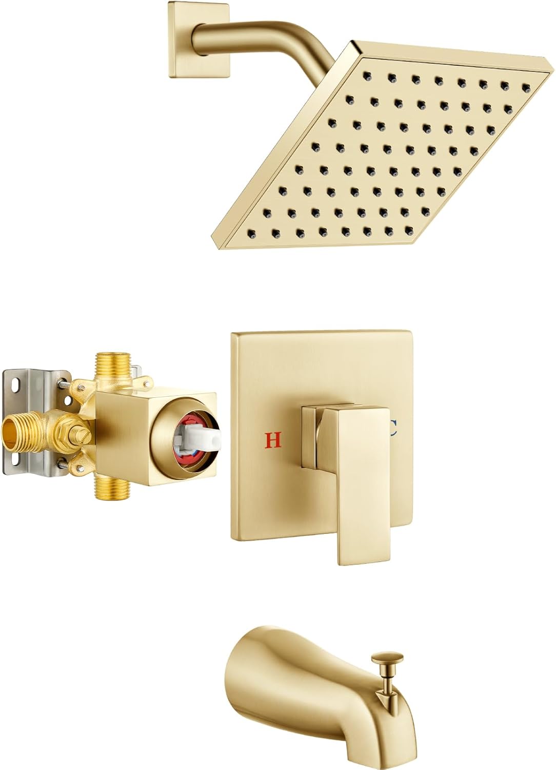 Heyalan Bathtub Shower Faucet Set for Modern Bathrooms