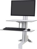 Single Monitor Standing Desk Converter 16-28 lbs White - Sit-Stand