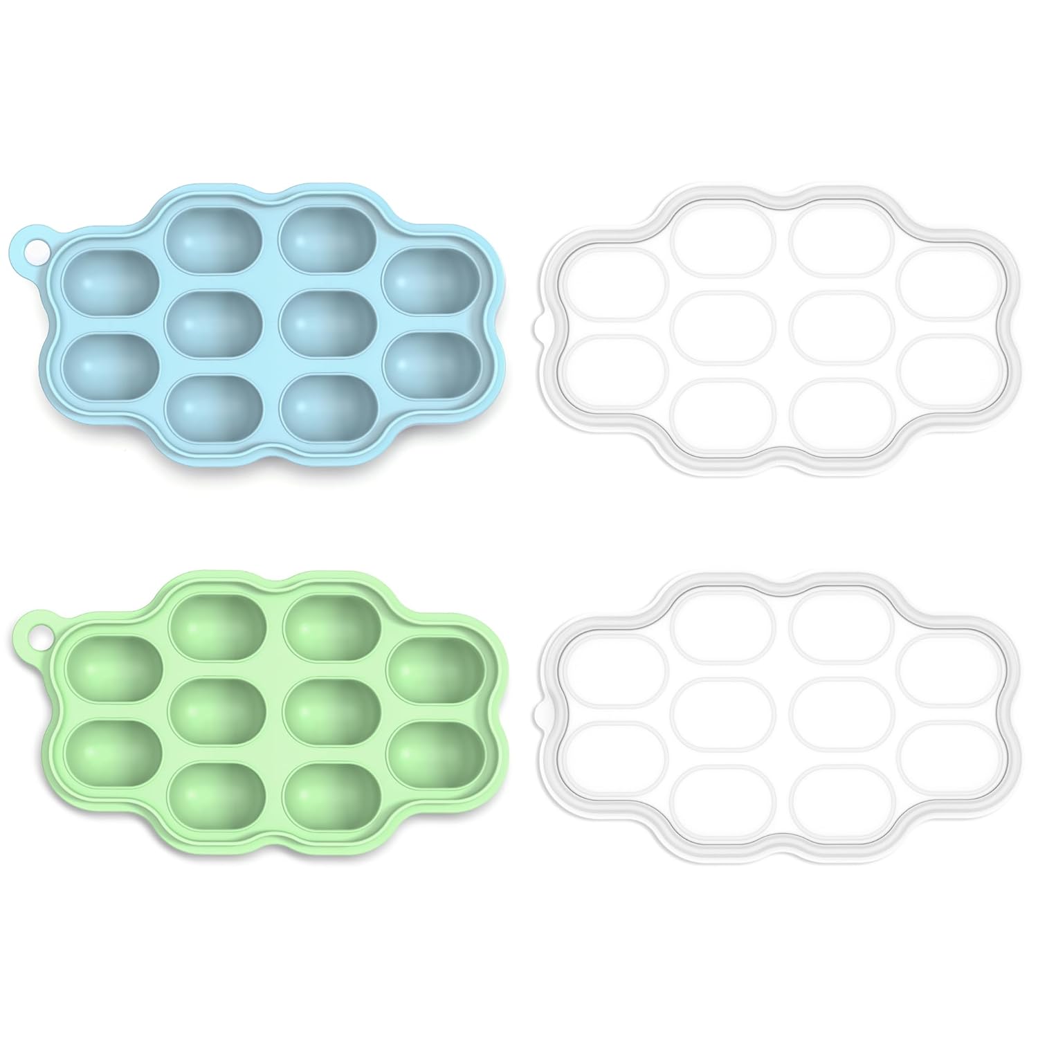 KingKam Silicone Baby Food Freezer Trays - Easy Feeding!