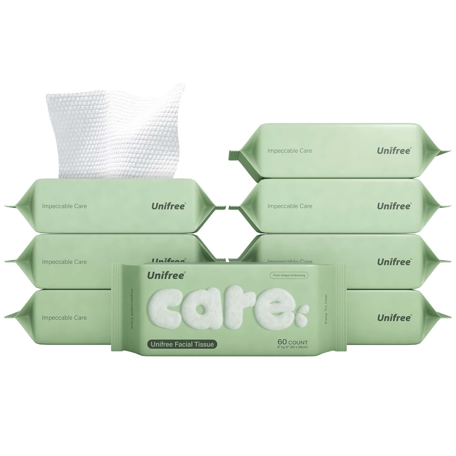 Unifree Facial Tissues for Makeup Removal and Daily Use