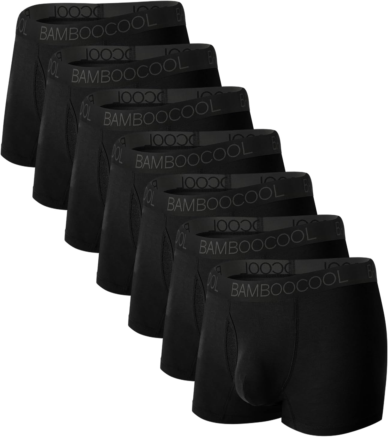 Bamboo Cool Mens Trunks Underwear with Breathable Mesh Fly Zone