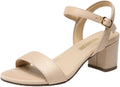 Women's Low Heels Block Open Toe Ankle Strap Sandals - Comfortable Fit