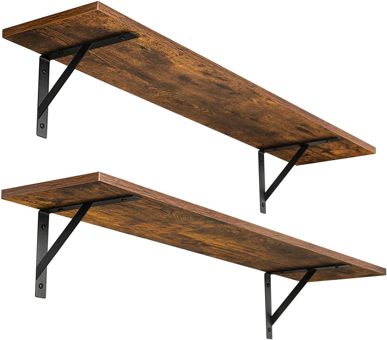 DINZI LVJ Long Wall Shelves Set of 2 for Stylish Home Storage