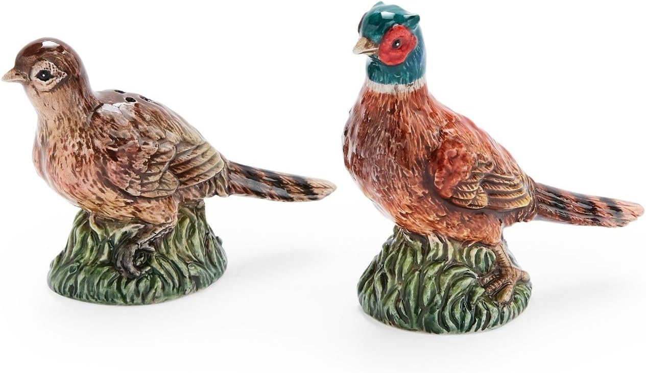 Pheasant-Shaped Salt and Pepper Shakers for Festive Dining