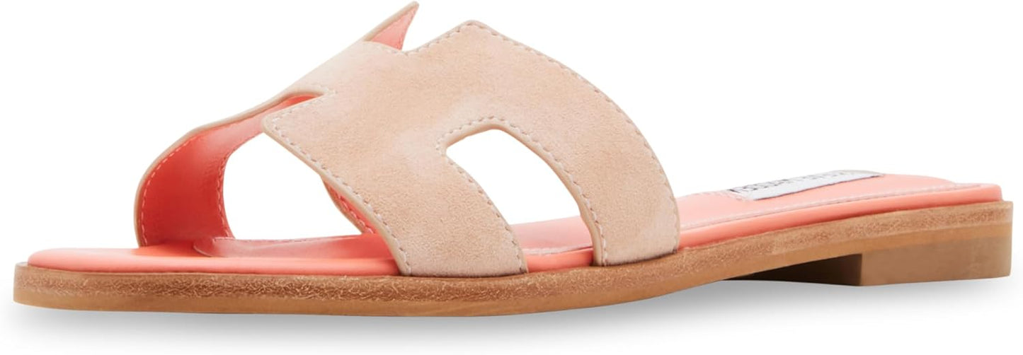 Steve Madden womens Hadyn Flat Sandals with Chic Design