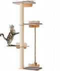 VEVOR 4 Tiers Tall Cat Wall Furniture Set for Climbing Fun