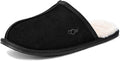 Mens Suede Slippers for Men - Cozy Faux Shearling Memory Foam