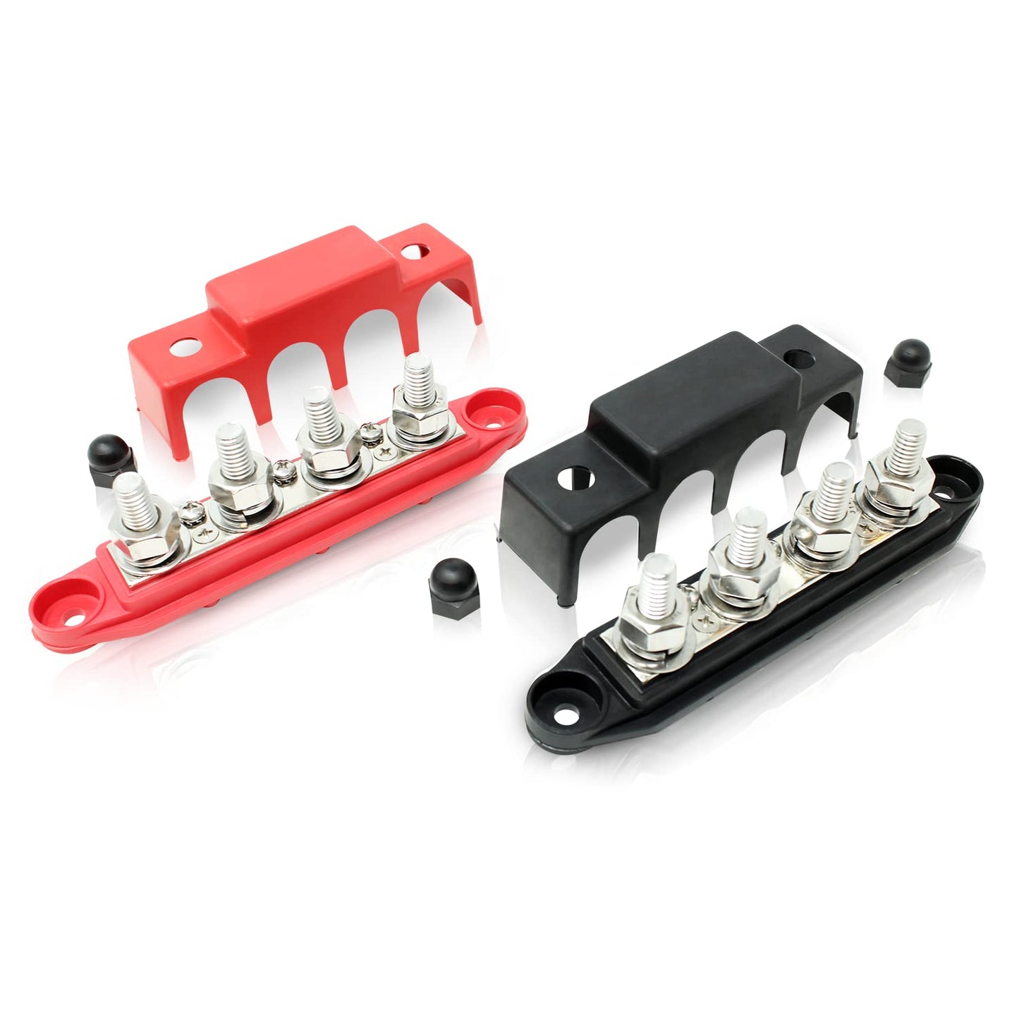 4 Post Power Distribution Block Bus Bar Pair for Marine Use