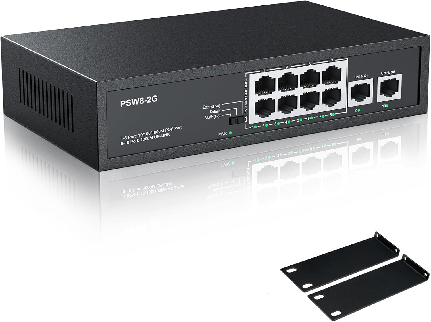 8 Port Full Gigabit PoE+ Switch for Easy Network Setup