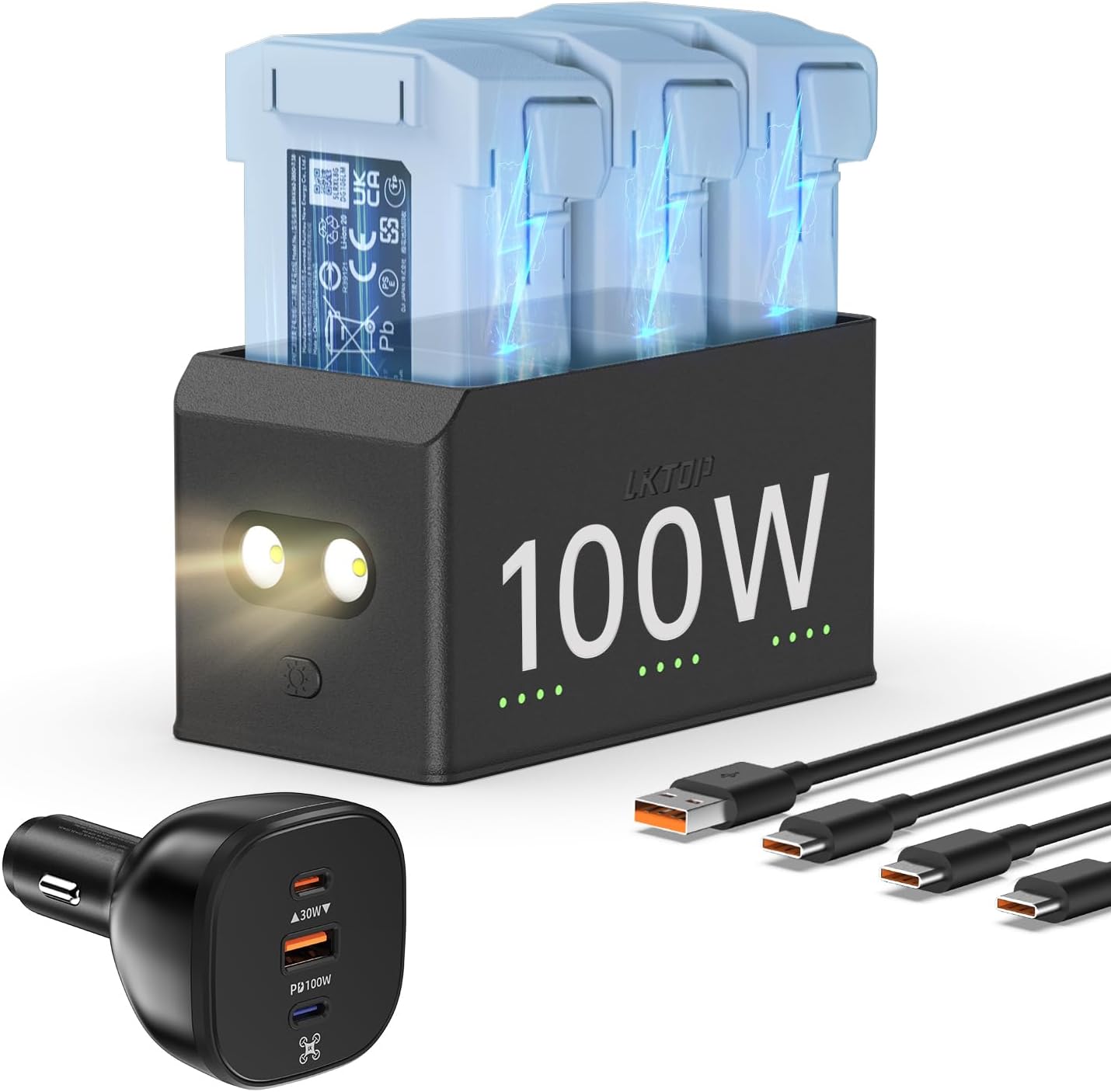 100W Mini 5/4/3 Series Battery Charging Hub for DJI Drones