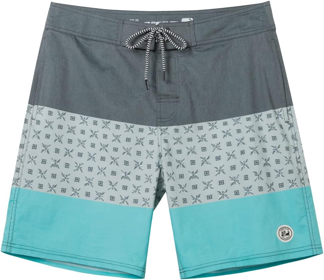 SURF CUZ Men's Vintage Cruzer Stretch Boardshorts for Active Fun