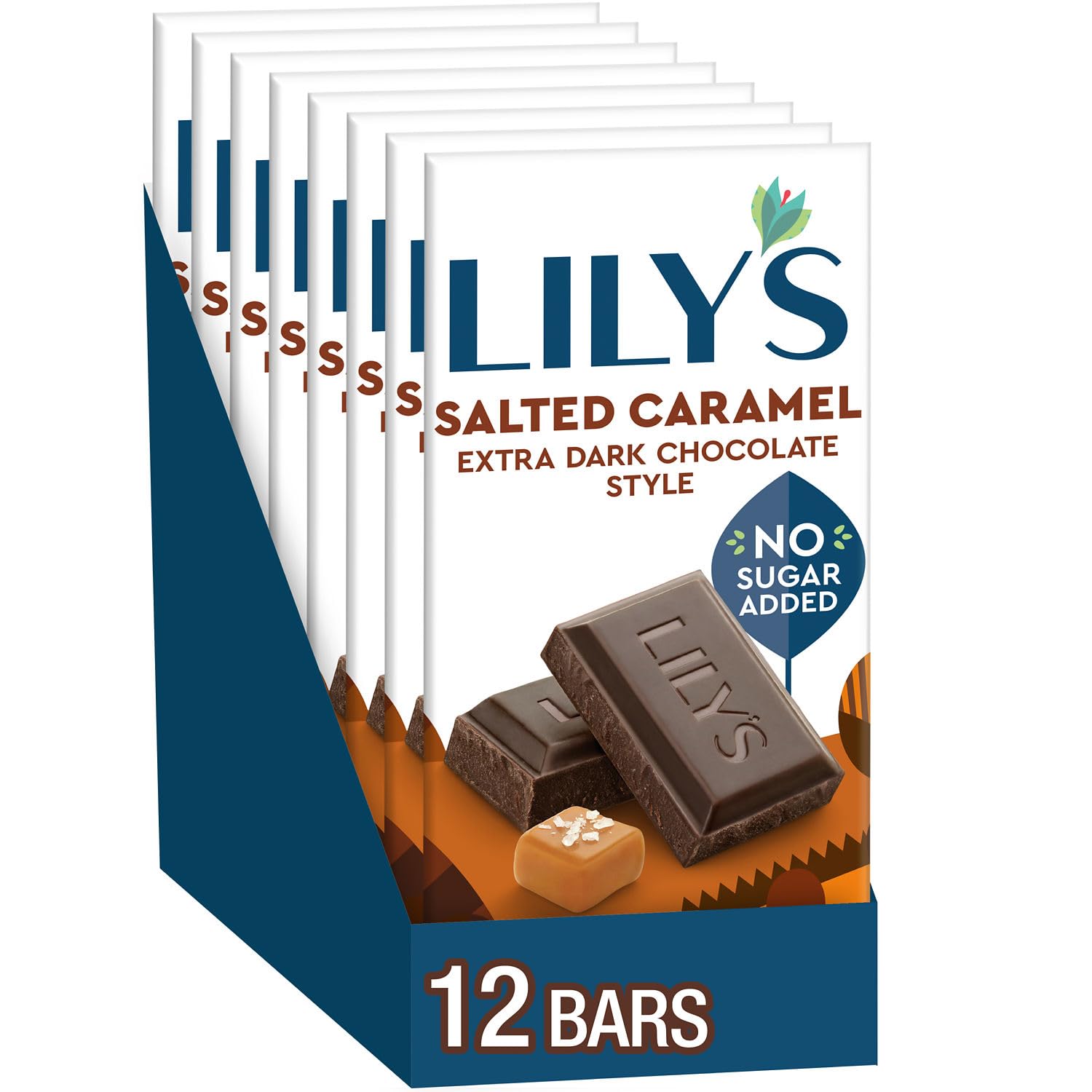 LILY'S Salted Caramel Extra Dark Chocolate Bars No Sugar Added