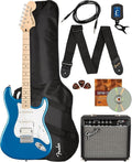 Squier Affinity Stratocaster HSS Lake Placid Blue Bundle - Ready