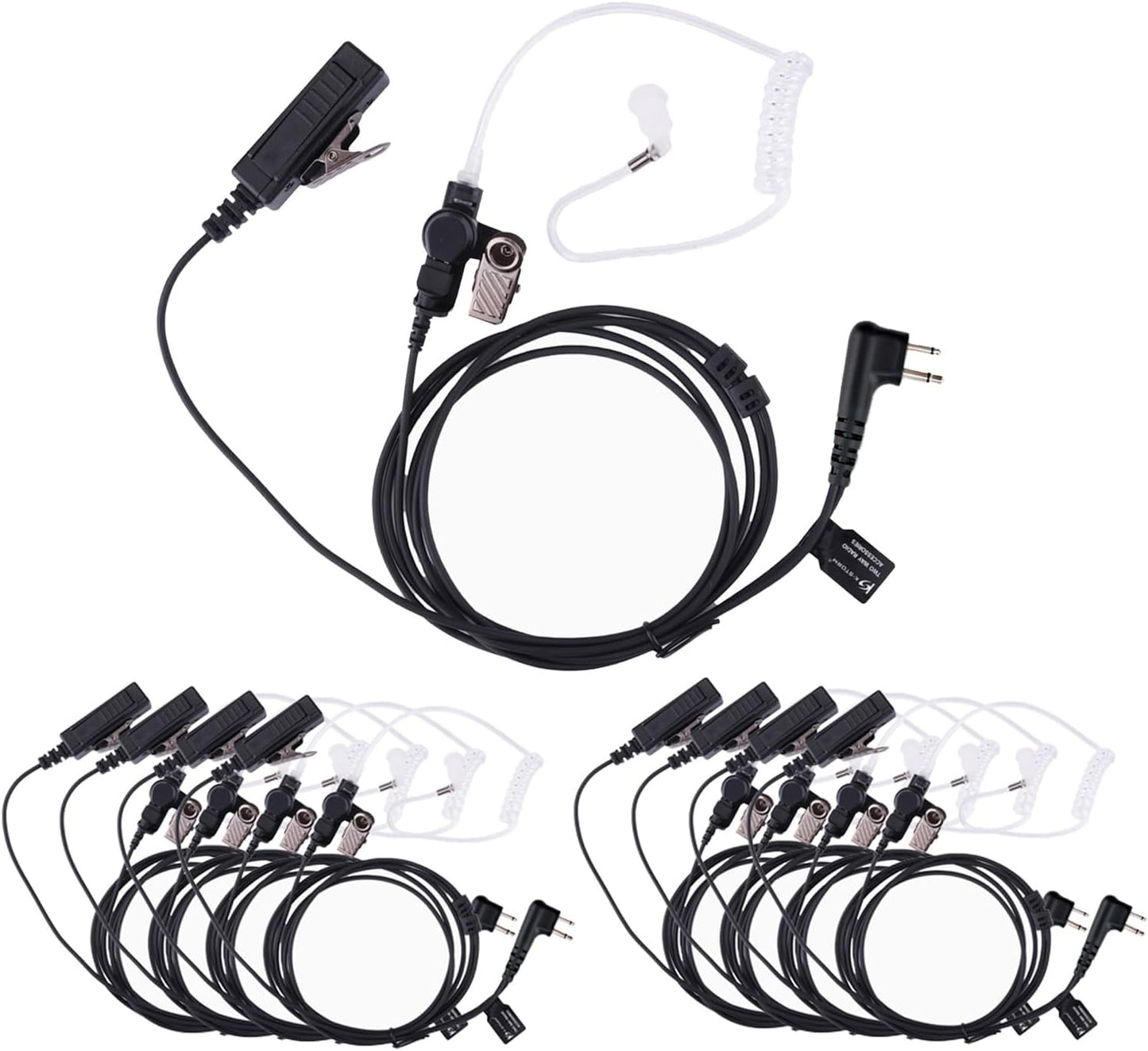 Covert Acoustic Tube Walkie Talkie Earpiece for CP200d Radios